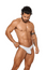 BIKINI POWER CUP – WHITE COTTON-LYCRA MEN’S BIKINI BRIEF WITH ENHANCING POUCH – LOW RISE UNDERWEAR BESTSELLER BY BLOKES