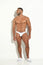 BIKINI POWER CUP – WHITE MICROFIBER MEN’S SEXY BRIEF – GENITAL ENHANCING HYBRID UNDERWEAR & SWIMWEAR BY BLOKES