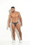 CLASSIC THONG – MEN’S BRAZILIAN STRING THONG IN GRAY ANIMAL PRINT COTTON – BY BLOKES