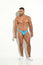 CLASSIC THONG – MEN’S BRAZILIAN STRING THONG IN TURQUOISE BLUE MICROFIBER – BY BLOKES