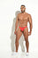 TANGA CLÁSICA – TANGA BRASILEÑA DE MICROFIBRA ROJA PARA HOMBRE – BY BLOKES