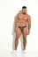 ERGONOMIC SEXY LOW RISE 3D POUCH TANGA SWIMWEAR FOR MEN IN BROWN LYCRA – BODY-ENHANCING DESIGN FOR MUSCULAR HIPS BY BLOKES
