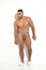 MIDDLE MEN'S STRING THONG GRAY MICROFIBER BY BLOKES