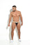 SPORT BIKINI MEN'S UNDERWEAR WITH ENHANCING POWER CUP POUCH IN GOLDEN AND BLACK MICROFIBER – SEXY BULGE-LIFTING THONG STYLE BY BLOKES