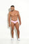 CLASSIC SQUARE MEN’S SWIMWEAR LIGHT PINK LYCRA – SEXY LOW-RISE DESIGNER SWIM BRIEFS BY BLOKES