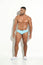 CLASSIC SQUARE MEN’S SWIMWEAR AQUAMARINE LYCRA – SEXY LOW-RISE DESIGNER SWIM BRIEFS BY BLOKES