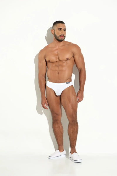 Calzoncillo Basic Slip - BASIC SLIP LOW RISE CALZONCILLO CLÁSICO PARA HOMBRE MICROFIBRA BLANCO BLOKES - WEAREBLOKES - WEAREBLOKES.CO