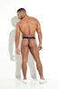 Tanga Hilo Sport - SPORT THONG TANGA SPORT BRASILERA HILO HOMBRE POWER CUP (PUSH UP) ALGODÓN ANIMAL PRINT GRIS BLOKES - WEAREBLOKES - WEAREBLOKES.CO